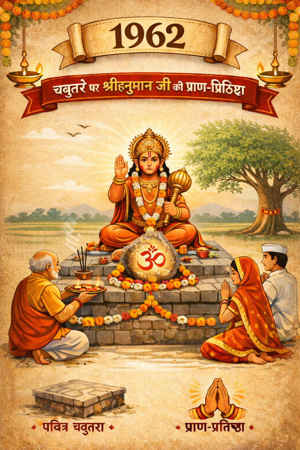 first #pran-prtistha-1962